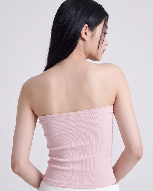 【Lyocell 面料|絲滑親膚零觸感】韓系立體剪裁抹胸 Bra Top
