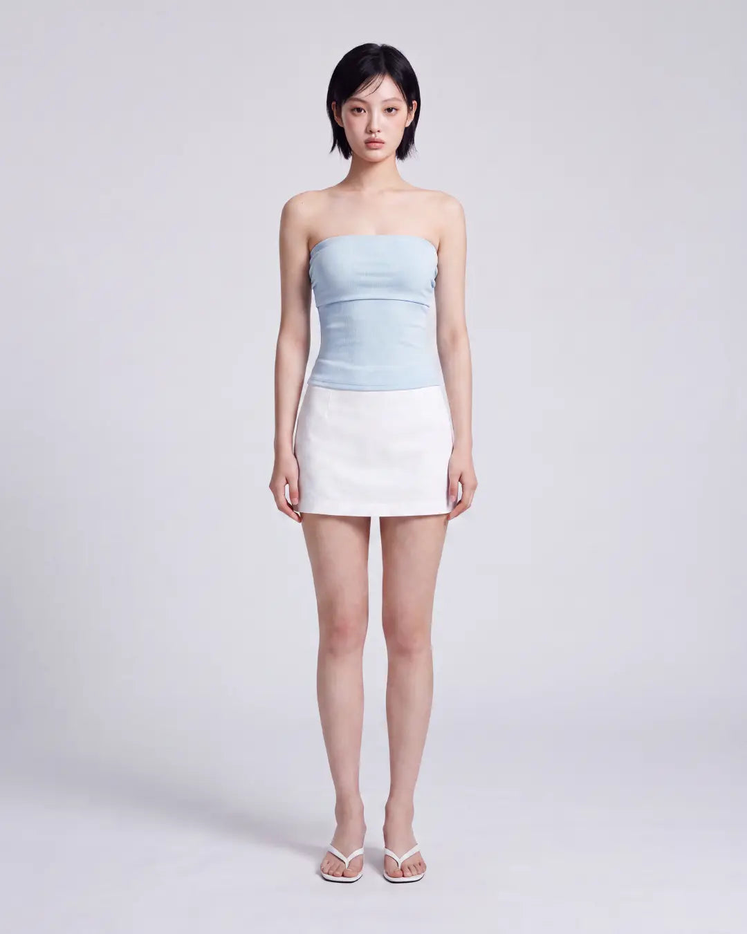 【Lyocell 面料｜絲滑親膚零觸感】韓系立體剪裁抹胸 Bra Top