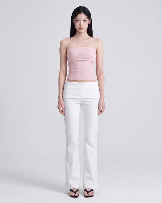 【Lyocell 面料｜絲滑親膚零觸感】韓系立體剪裁抹胸 Bra Top